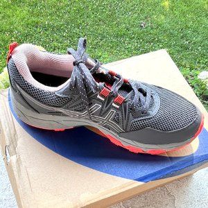 ASICS Gel Venture 8 Running Trail Gray Peach Hiking Womens Sneakers Shoes 9 40